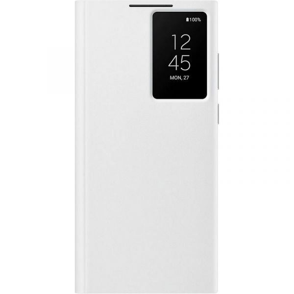 Чехол (флип-кейс) Samsung Smart Clear View Cover [ef-zs908cwegru] для Galaxy S22 Ultra, белый