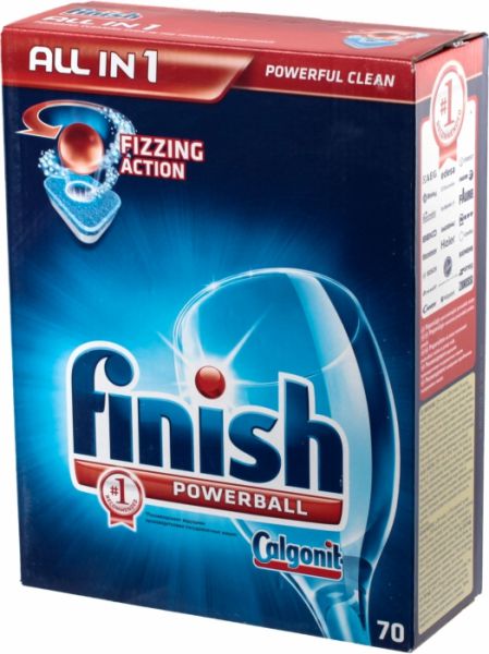 Таблетки для посудомоечных машин Finish All in 1 70 шт